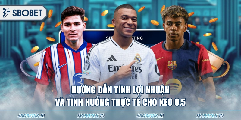 Hướng dẫn tính lợi nhuận và tình huống thực tế cho kèo 0.5 