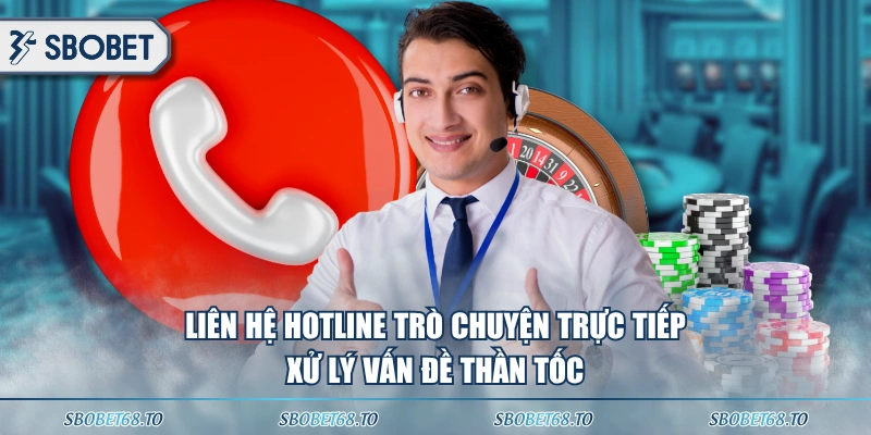 Liên hệ hotline trò chuyện trực tiếp, xử lý vấn đề thần tốc