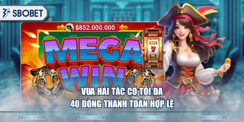 Vua Hải Tặc có tối đa 40 dòng thanh toán hợp lệ