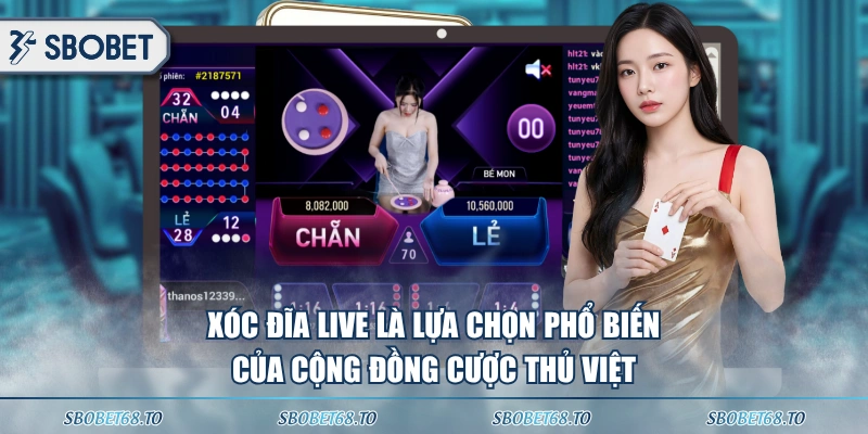 Xóc Đĩa live là lựa chọn phổ biến của cộng đồng cược thủ Việt